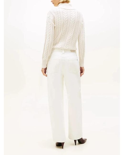 Tommy Hilfiger White Dnm Ecru Barrel Rw
