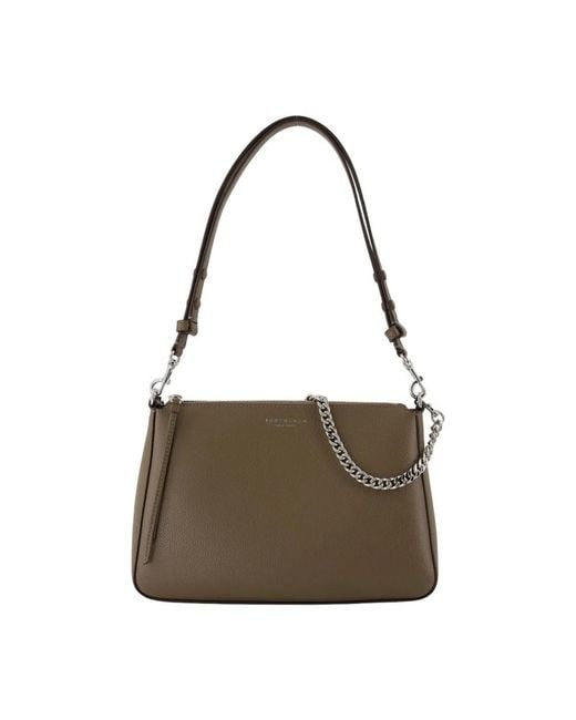 Tory Burch Brown Cow Leather Shoulder Bags