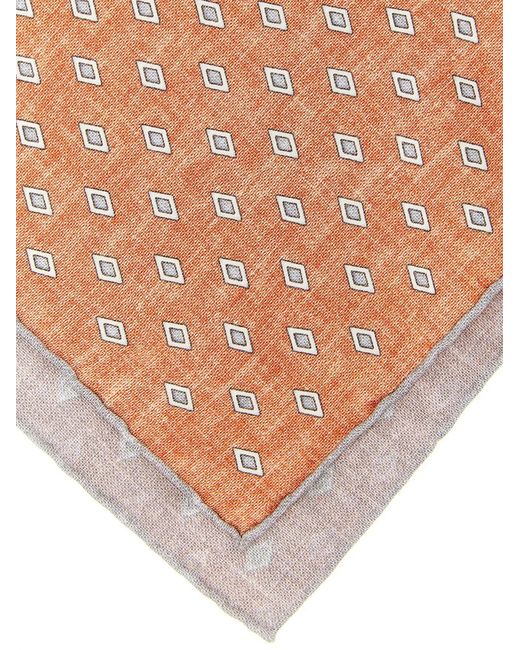 Brunello Cucinelli Brown Silk Clutch Bag for men