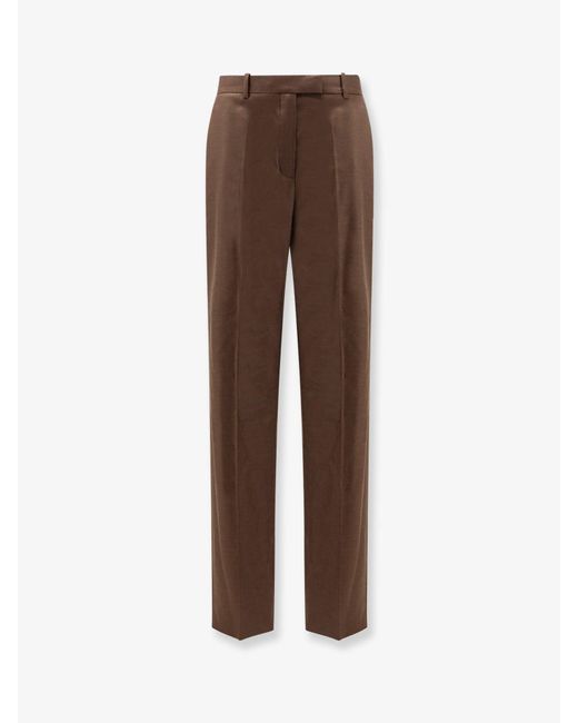 Loro Piana Brown Davey Tasmanian Virgin Wool Trousers