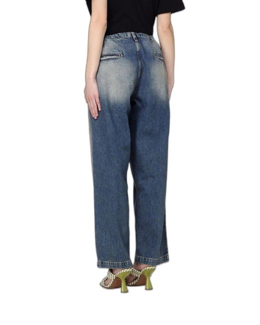 Moschino Blue Cotton Denim Pants