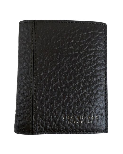 The Bridge Black Grained Leather Wallet