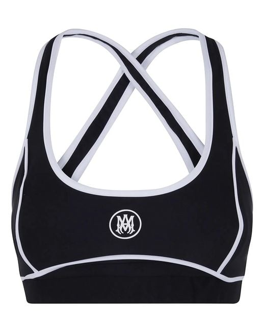 Amiri Black Active" Round Ma Bra