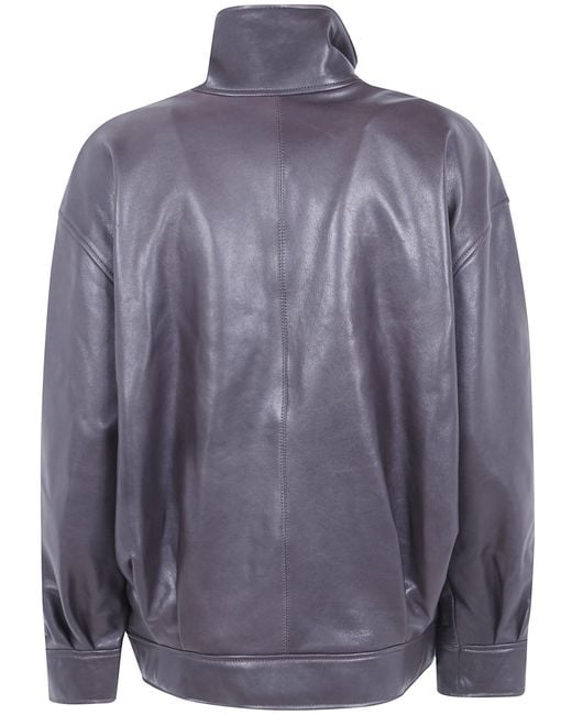 Arma Blue "Paula" Vegetal Leather Jacket