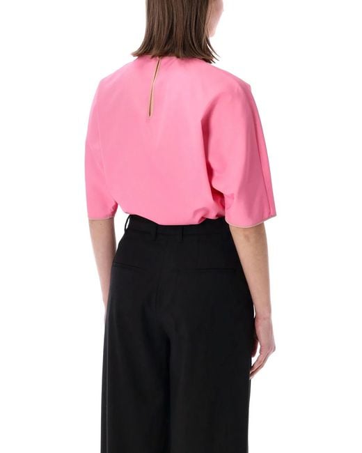 Fendi Pink Viscose Blend Bodysuit
