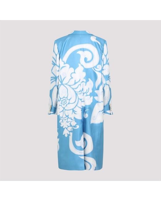 Etro Blue Printed Caban