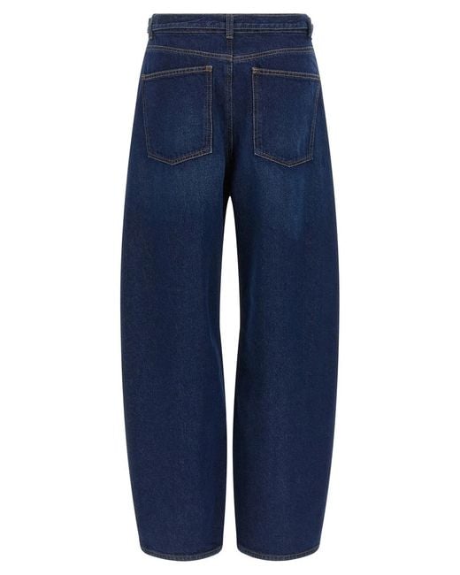 Twinset Blue Twin Set High Waist Jeans