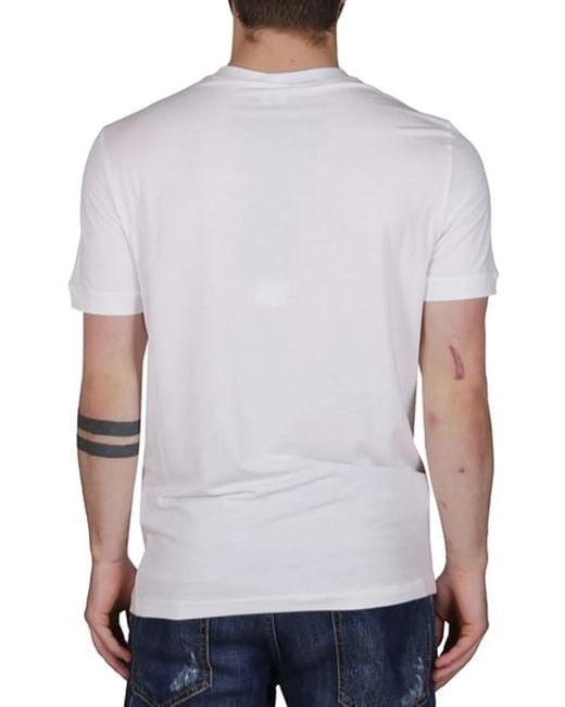 Giorgio Armani White Slim Fit T Shirt for men