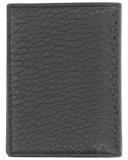 Givenchy Black Grain Leather Card Holder for men