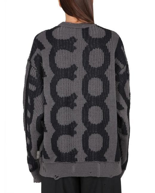 Marc Jacobs Gray Distressed Shirt