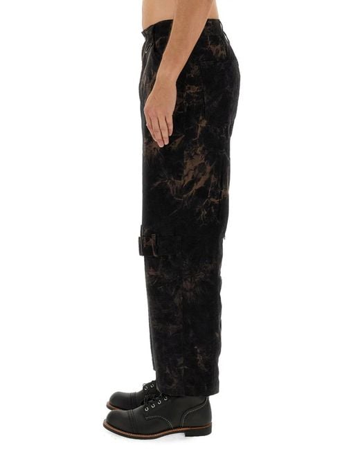 A.I.E. Black Ribbed Pants for men