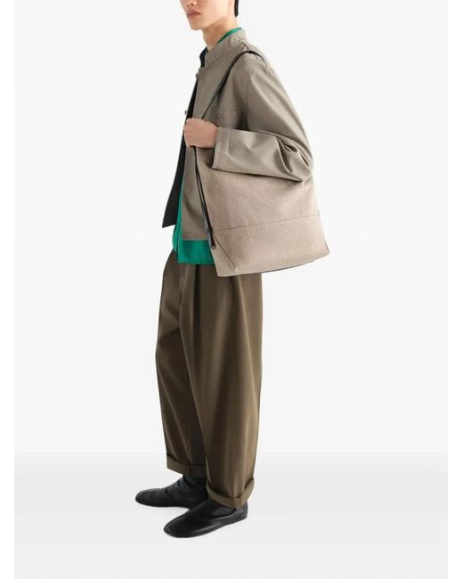 Lemaire Natural Belted Tote Bag