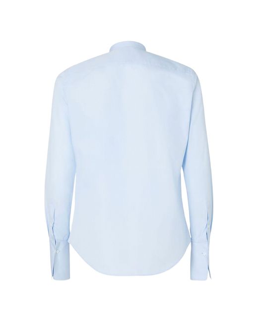 Fendi Blue Light Poplin Shirt for men
