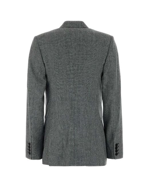Givenchy Gray Double Breasted Jacket