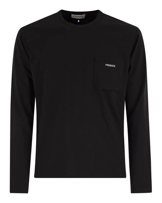 Premiata Black Cotton Jersey T-Shirt for men