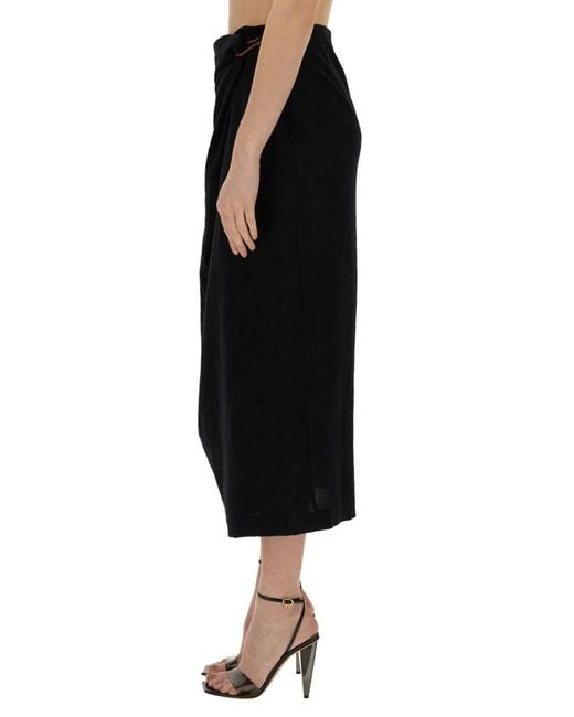 Alysi Black Skirt With Hook