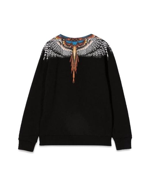 Marcelo Burlon Blue Marcelo Burlon County Of Milan Grizzly Wings Crewneck