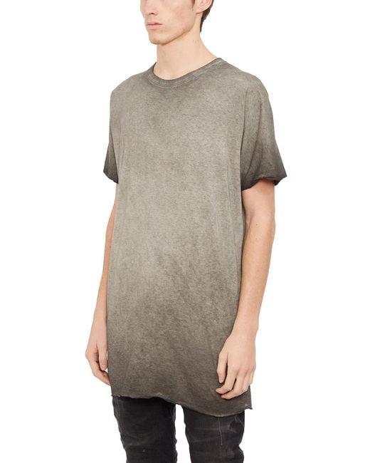 Boris Bidjan Saberi Gray Cotton T-Shirt for men