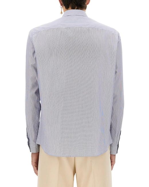 Valentino Gray Cotton Shirts for men
