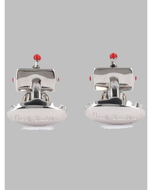 Paul Smith Metallic Cufflinks Robot Copper for men