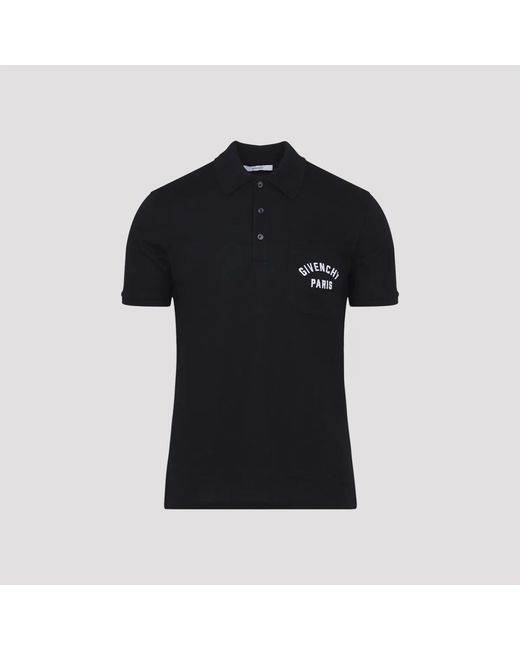 Givenchy Black Dark Cotton Polo for men