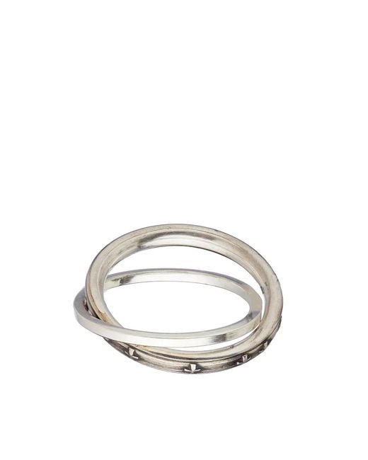 Werkstatt:münchen Metallic Anello Doppio for men