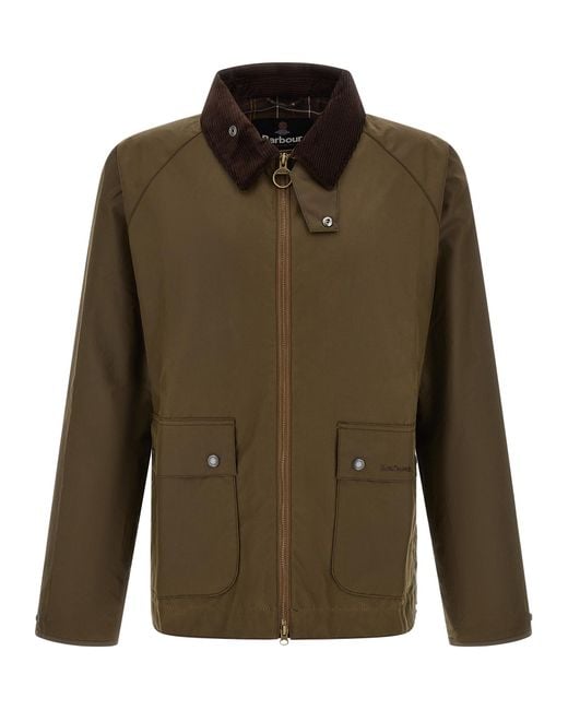 Barbour Green 'Short Bedale' Jacket for men