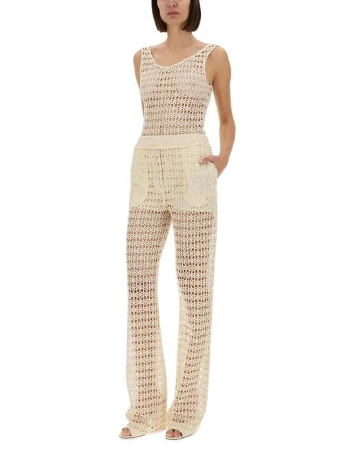 Alysi Natural Macramé Bodysuit