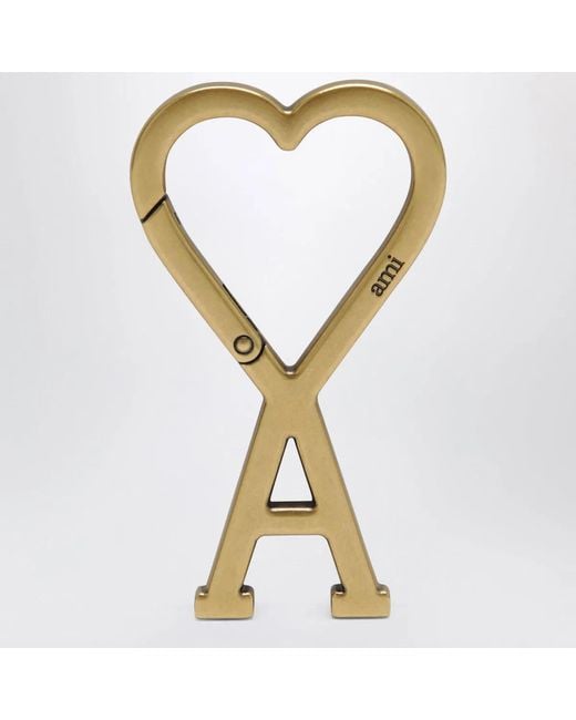 AMI Metallic Ami De Cœur Keyring With-Tone Metal Clasp for men