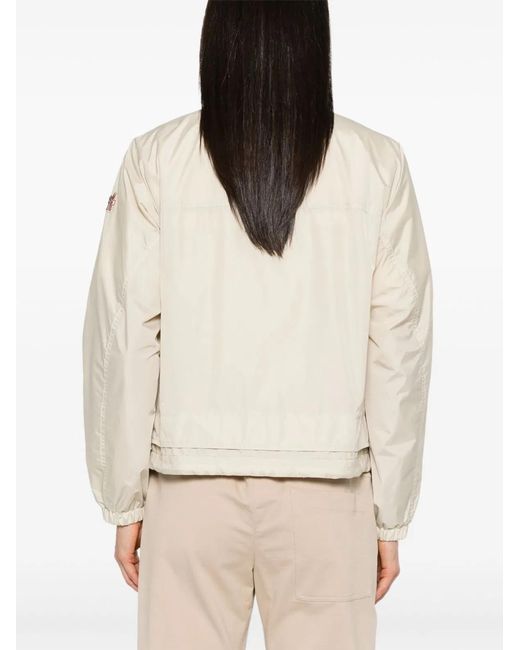 Moncler Natural Nor Sport Jacket With Concealed Hood