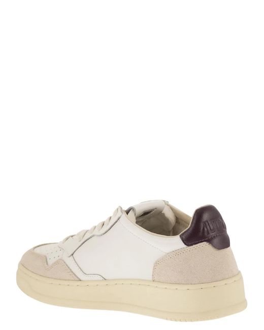 Autry White Medalist Low for men