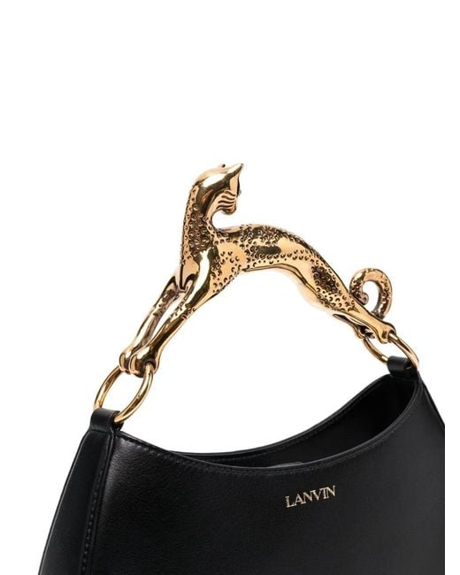 Lanvin Blue Hobo Cat Leather Bag
