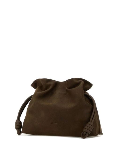Loewe Brown Flamenco Clutch Medium