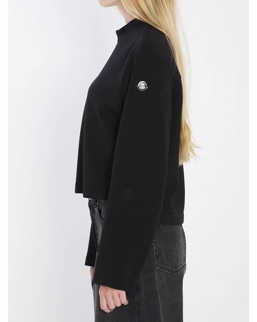Moncler Genius Black Logo Crewneck Sweatshirt