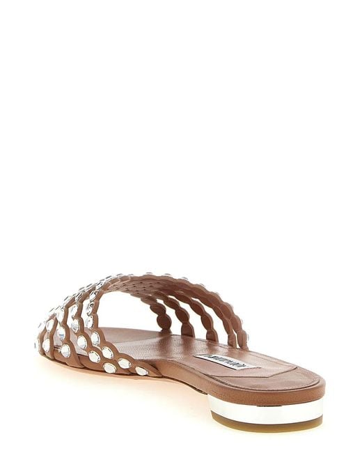 Aquazzura Natural 'Tequila' Slides