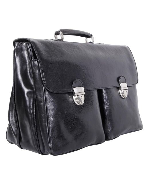SAIT Black Briefcase for men
