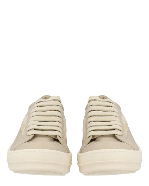 Rick Owens White "Vintage Sneaks" Sneaker
