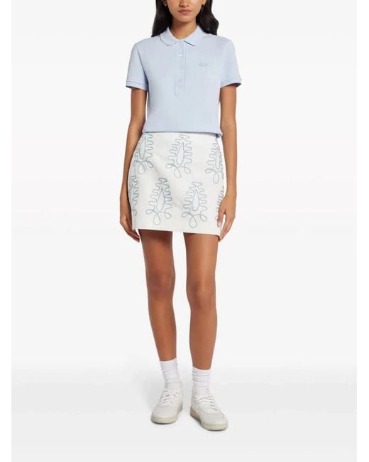 Lacoste White Cotton Polo