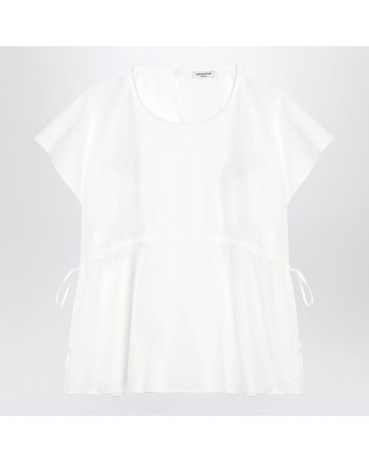 Weekend by Maxmara White Cotton Poplin Blouse