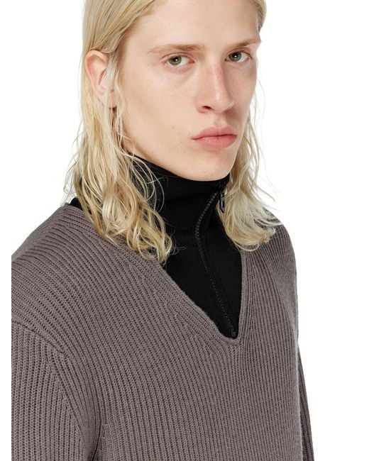 DIESEL Gray K-Mamu Knitwear for men