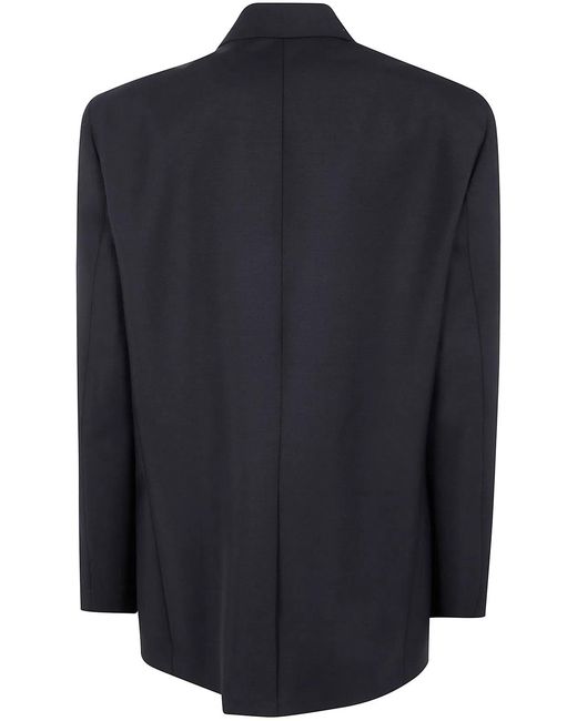 Rohe Blue Contrast Detail Blazer