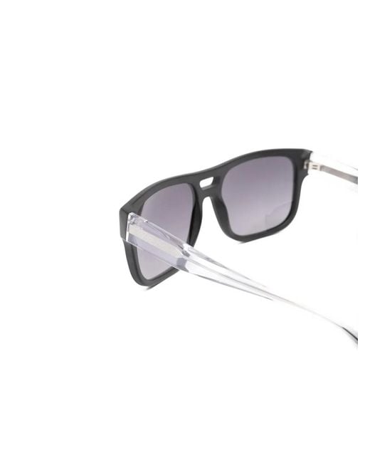 Emporio Armani Gray Acetate Sunglasses for men