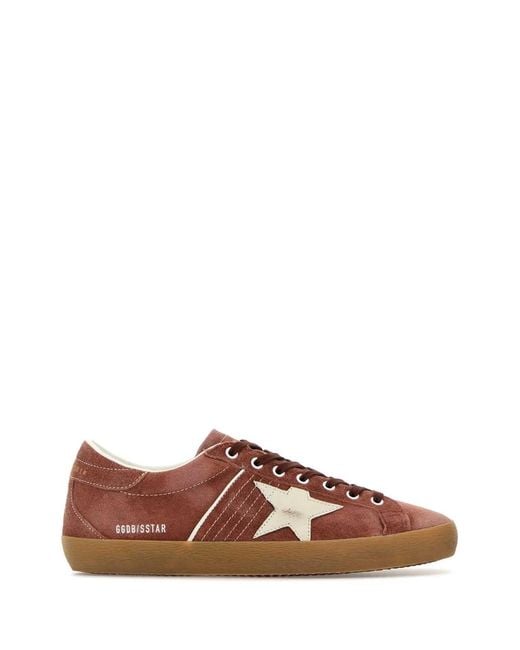 Golden Goose Deluxe Brand Brown Super Star Waxed Suede Up for men