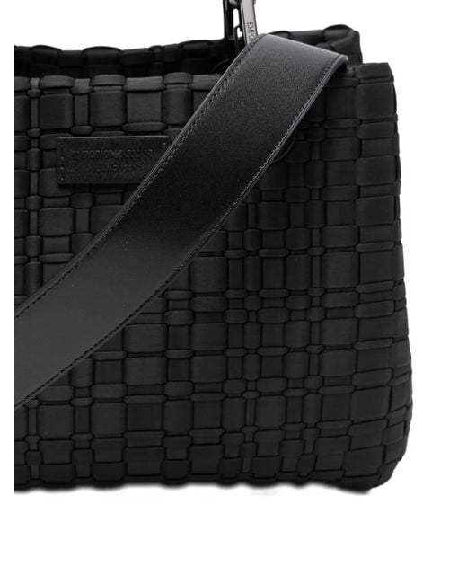 Emporio Armani Black Myea Small Shopping Bag