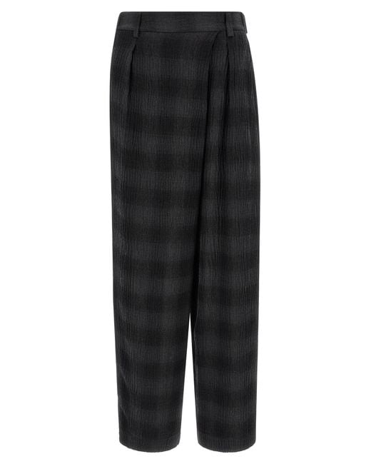 Tela Black Check Pants