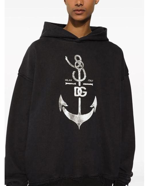 Dolce & Gabbana Black Dolce & Gabbana Sweatshirt With Print for men