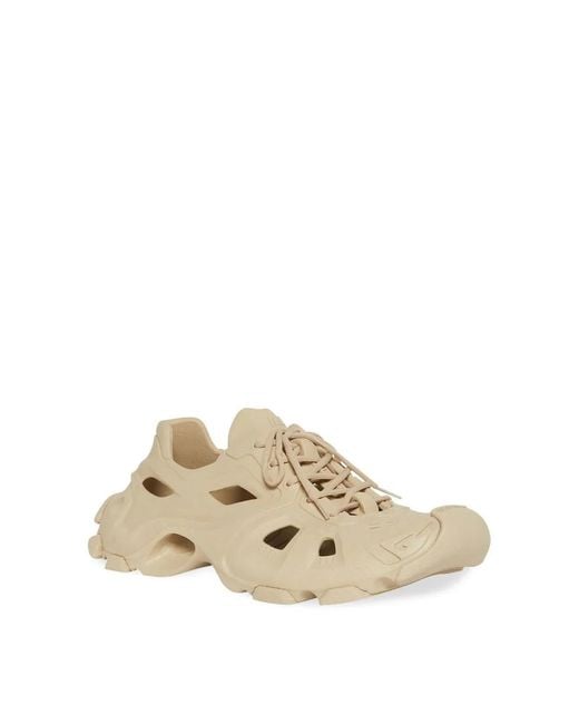 Balenciaga Natural Hd Lace-Up Cut-Out Sneakers