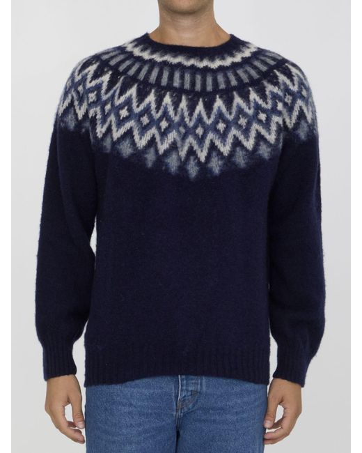 Howlin' By Morrison Blue Future Fantasy Sweater for men