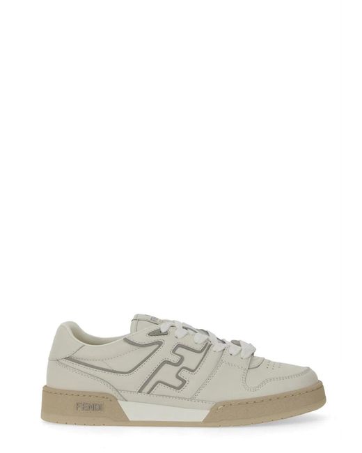 Fendi White Sneaker "Match" for men