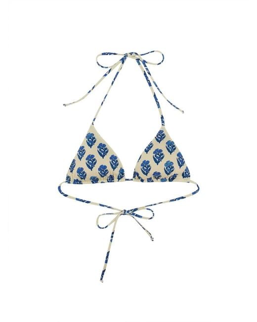 Mc2 Saint Barth Blue "Leah" Bikini Top